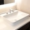 Nantucket Sinks 23 Inch 3-hole Rectangular Drop-In Ceramic Vanity Sink DI-2317-R8 - alternate 2